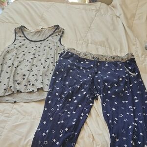 Lucky Brand Blue Star Pajama Set